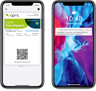 April sur wallet mobile Apple - Captain Wallet