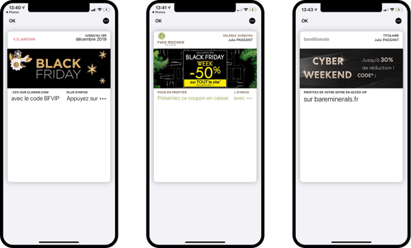Cartes Clarins, Yves Roches et Bar Minerals mises à jour pour le Black Friday