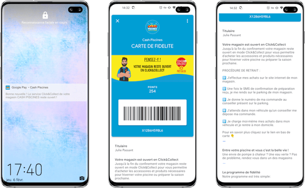 Cash Piscines se met au mobile wallet