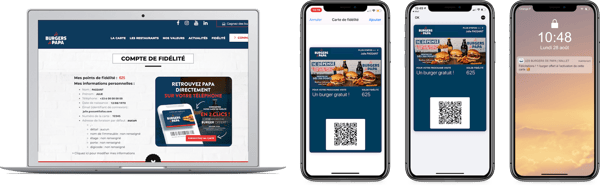 Dematerialisation de la carte de fidelite depuis lespace personnel sur le site