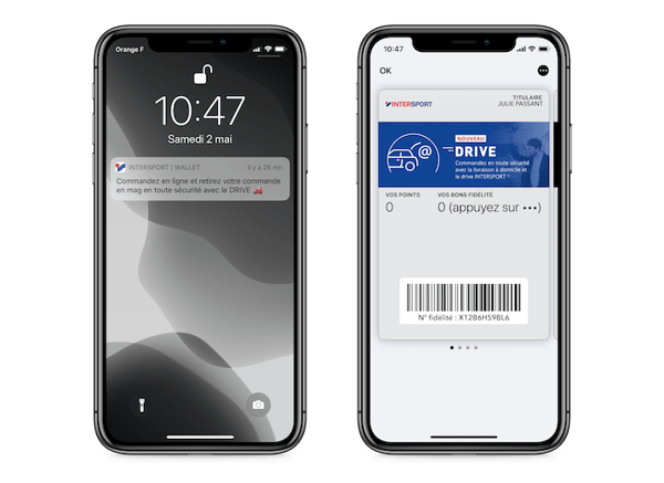 Intersport gère son programme click & collect via le wallet mobile