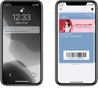 Jacadi annonce la réouverture de ses boutiques sur wallet mobile