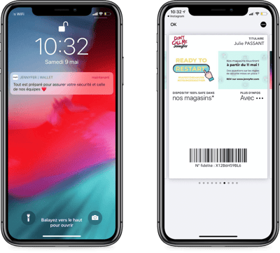 Jennyfer annonce la réouverture de ses boutiques sur wallet mobile