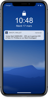 Notification push pour relayer une offre en cours