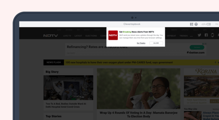Notifications push sur desktop