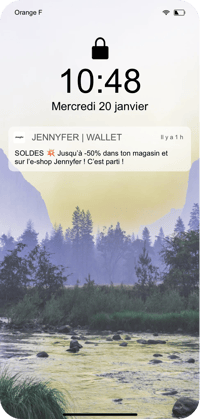 Notifications push via le wallet