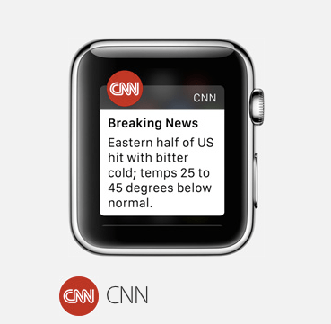 Notifications sur un appareil portable