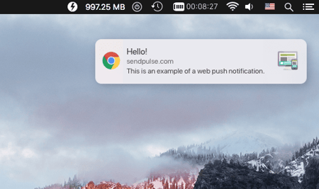 Notifications web push