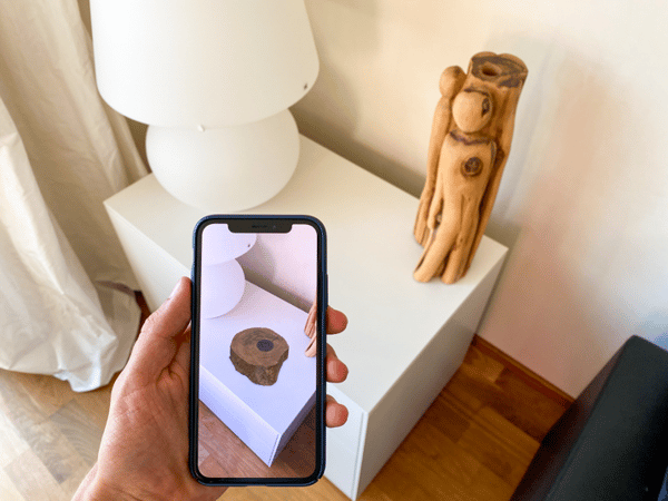 Objet de décoration visualisé en réalité augmentée
