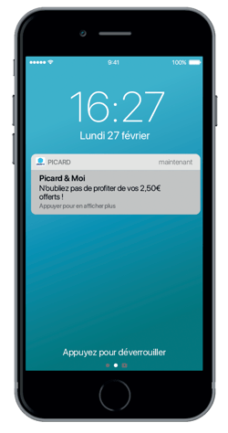 Picard sur mobile wallet