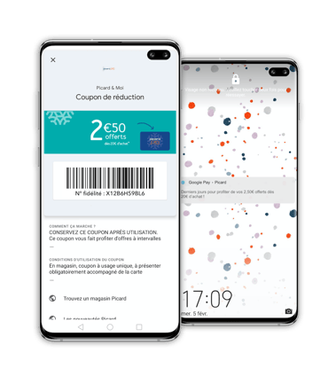 Picard utilise le mobile wallet
