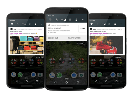 Quelques exemples de campagnes de notifications push réussies