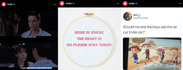 Tinder promet son offre sur Instagram