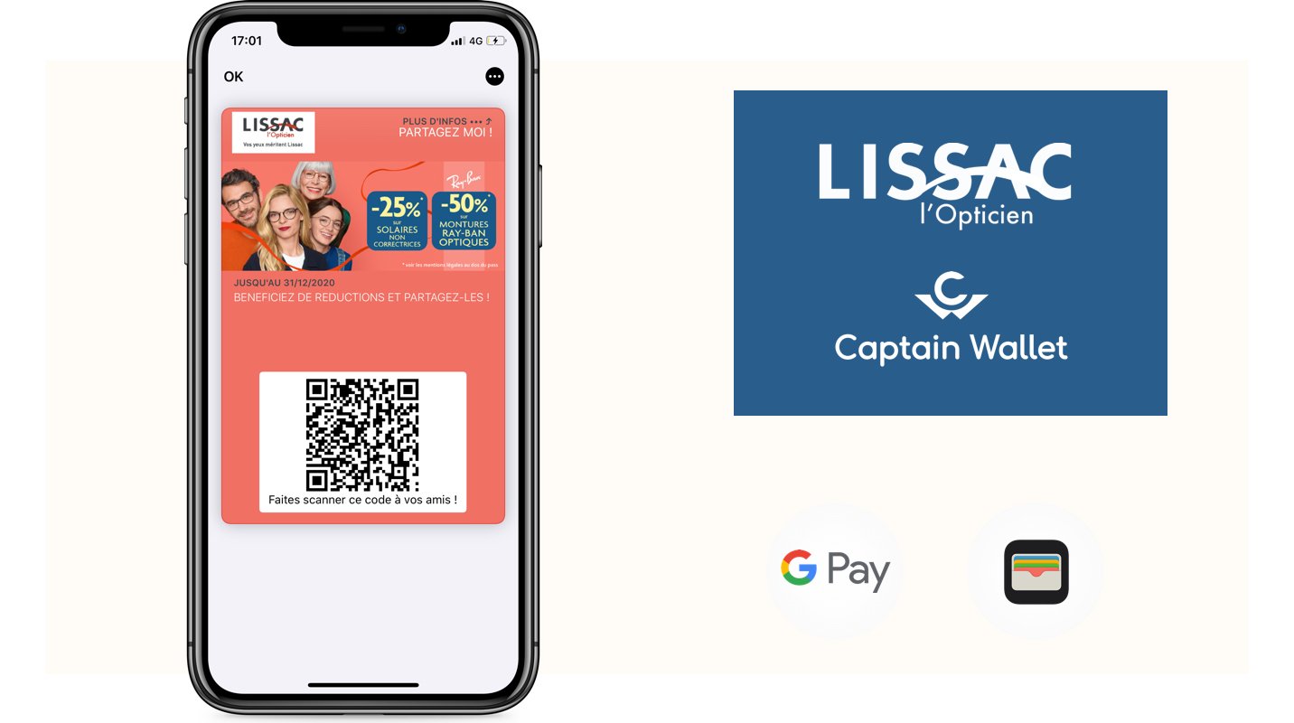 LISSAC dématérialise son programme de parrainage sur les mobile wallet